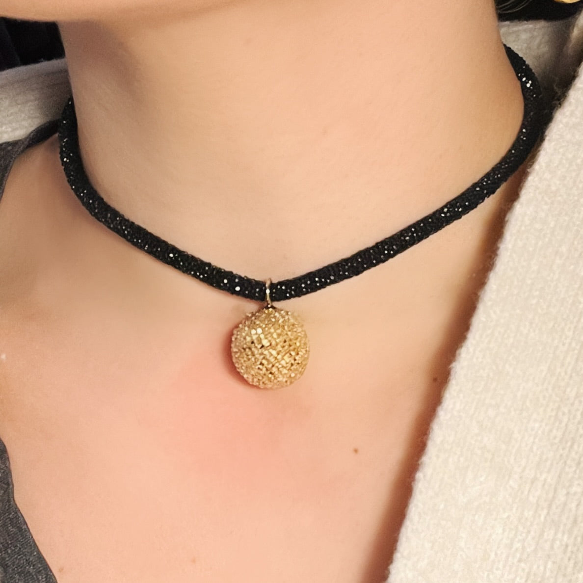 Vintage Bohemian Glass Bead Necklace
