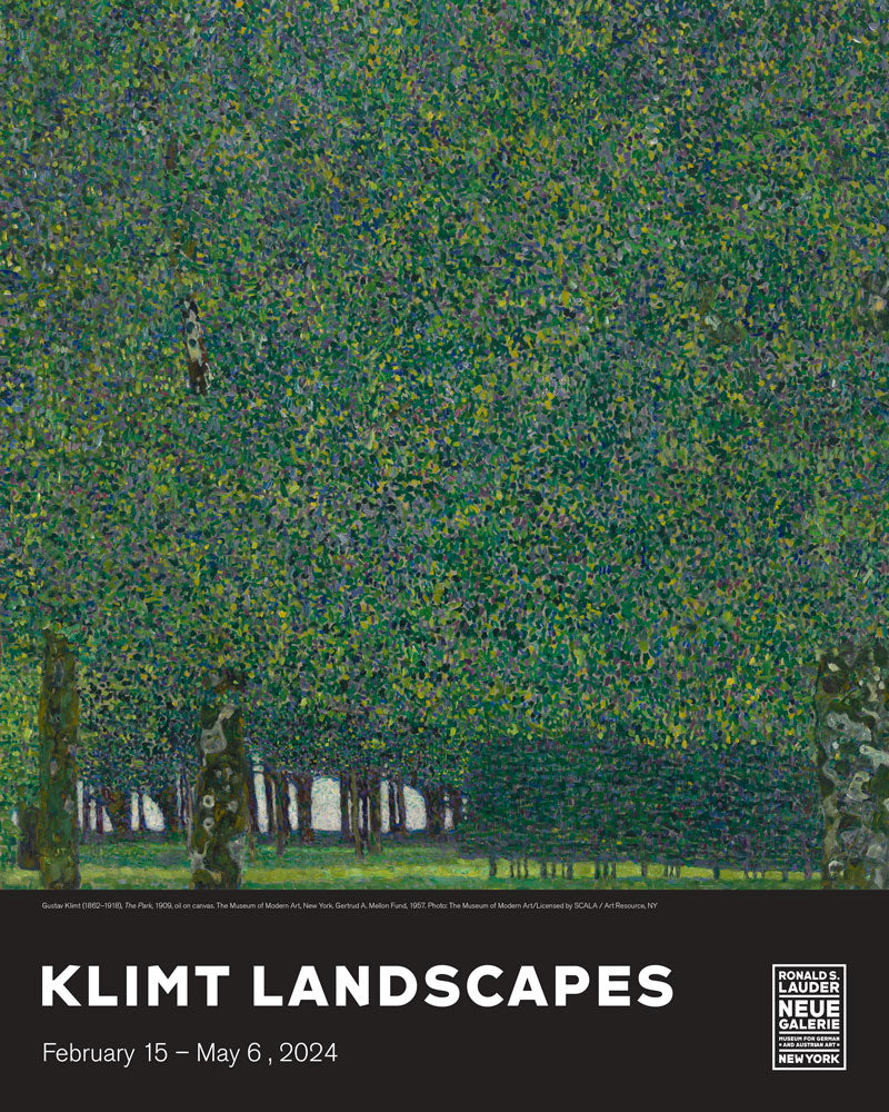 Klimt Landscapes Exhibition Poster