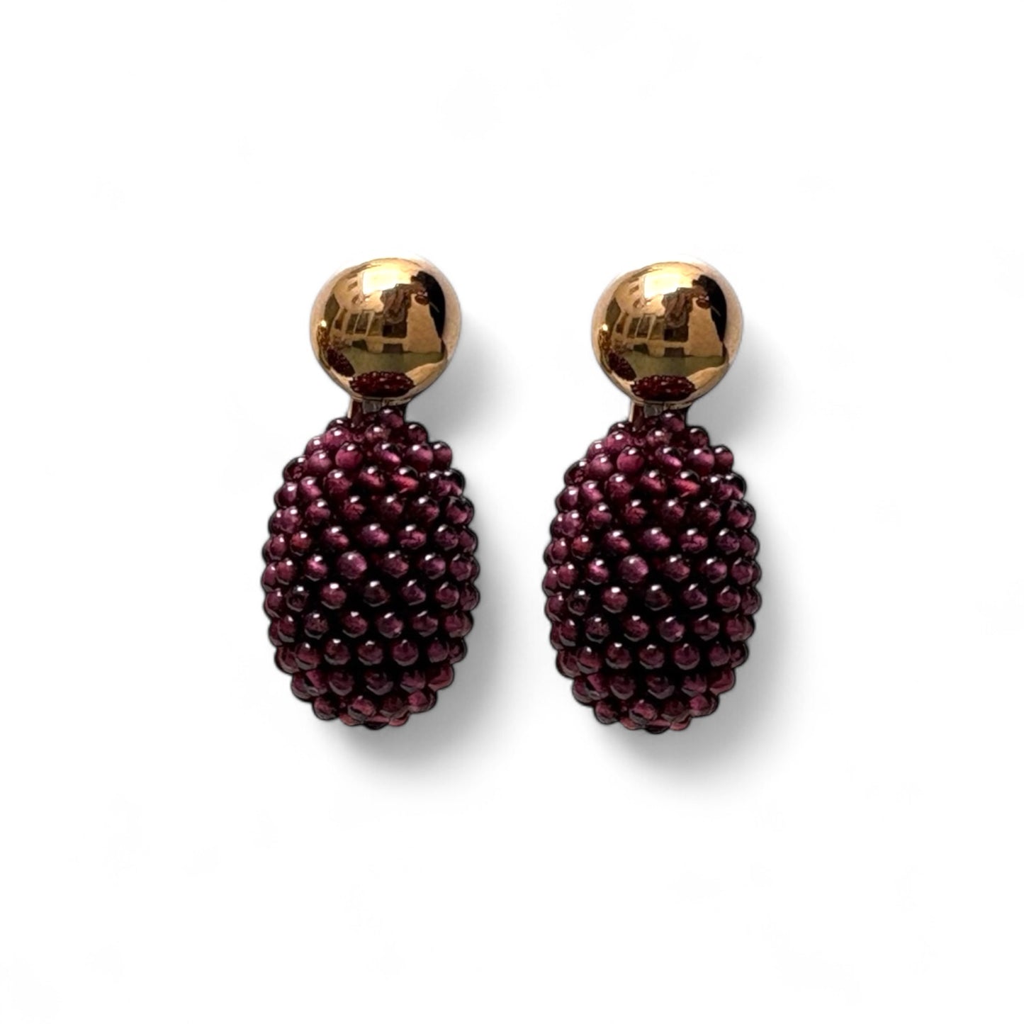 A. E. Köchert Garnet Olive Earrings