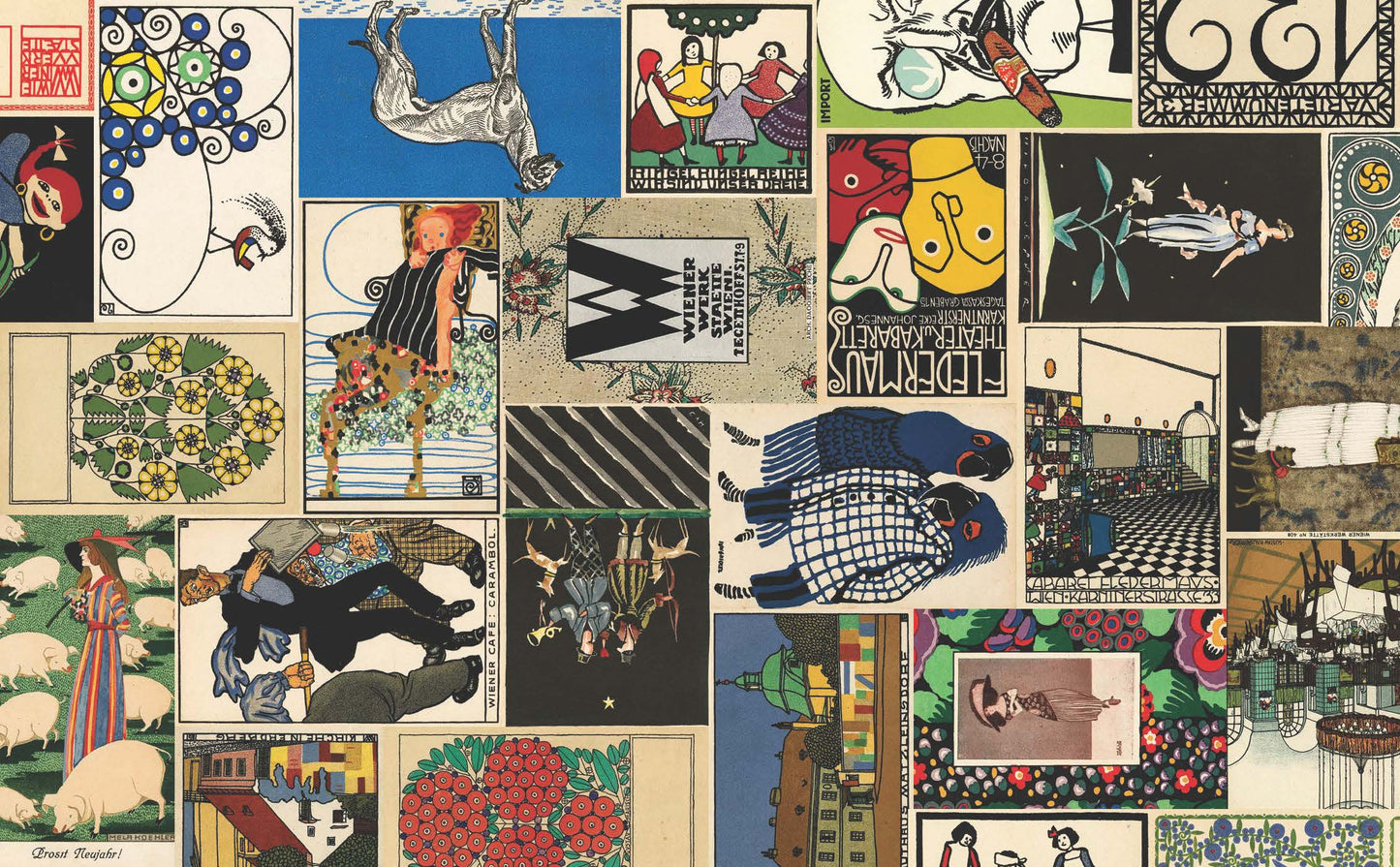 Wiener Werkstätte Postcards Wrapping Paper