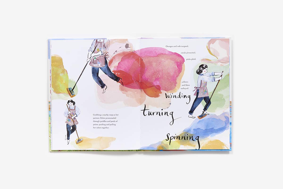 Dancing Through Fields of Color: The Story of Helen Frankenthaler by Elizabeth Brown and illustrated by Aimee Sicuro