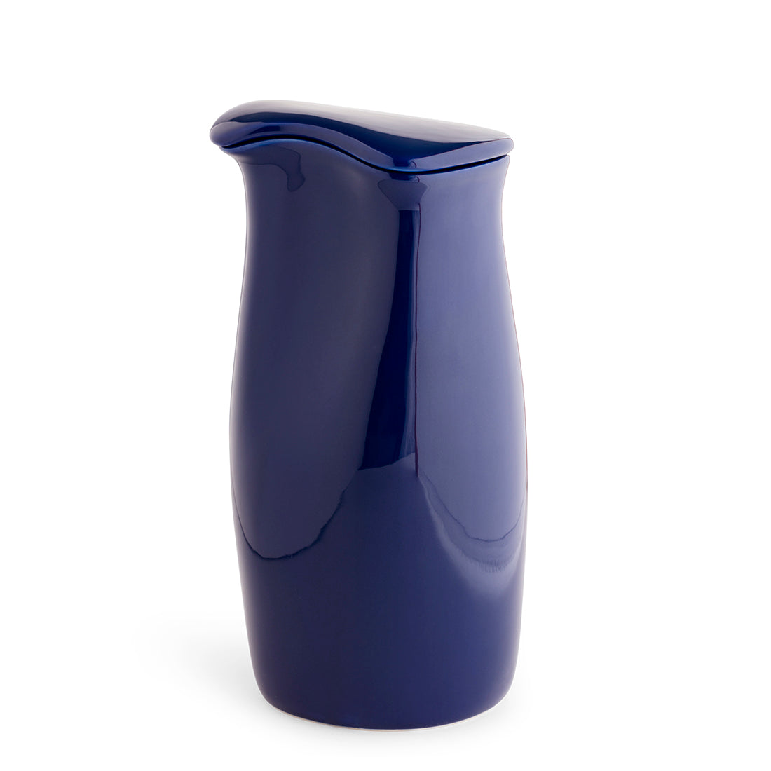 Blue Porcelain Lidded Icebox Pitcher