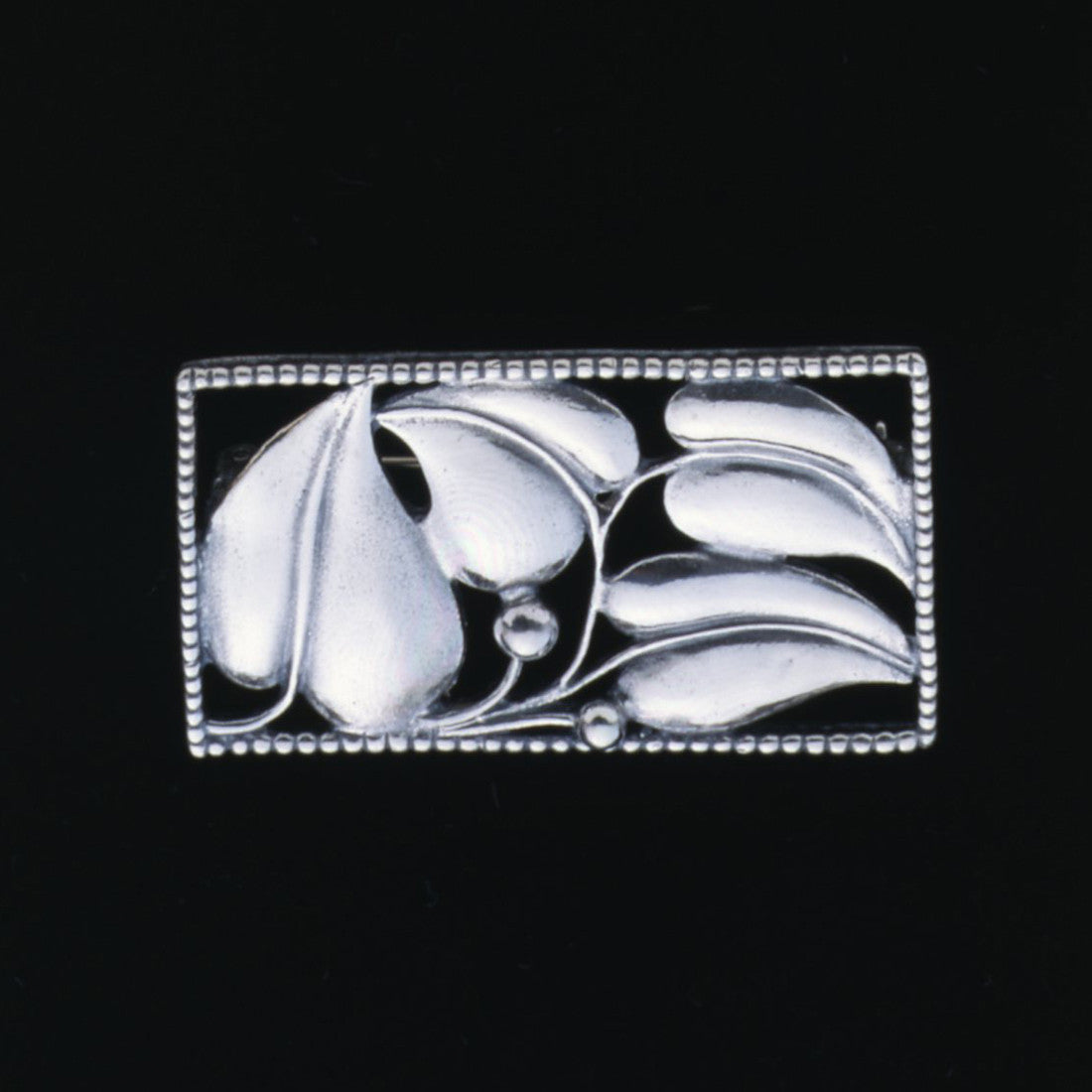 Hoffmann Sterling Silver Leaf Pin