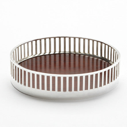 Josef Hoffmann Sterling Silver/ Rosewood Wine Coaster