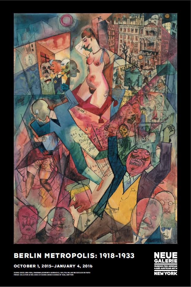Exhibition Poster: George Grosz, "Panorama (Down with Liebknecht)", 1919