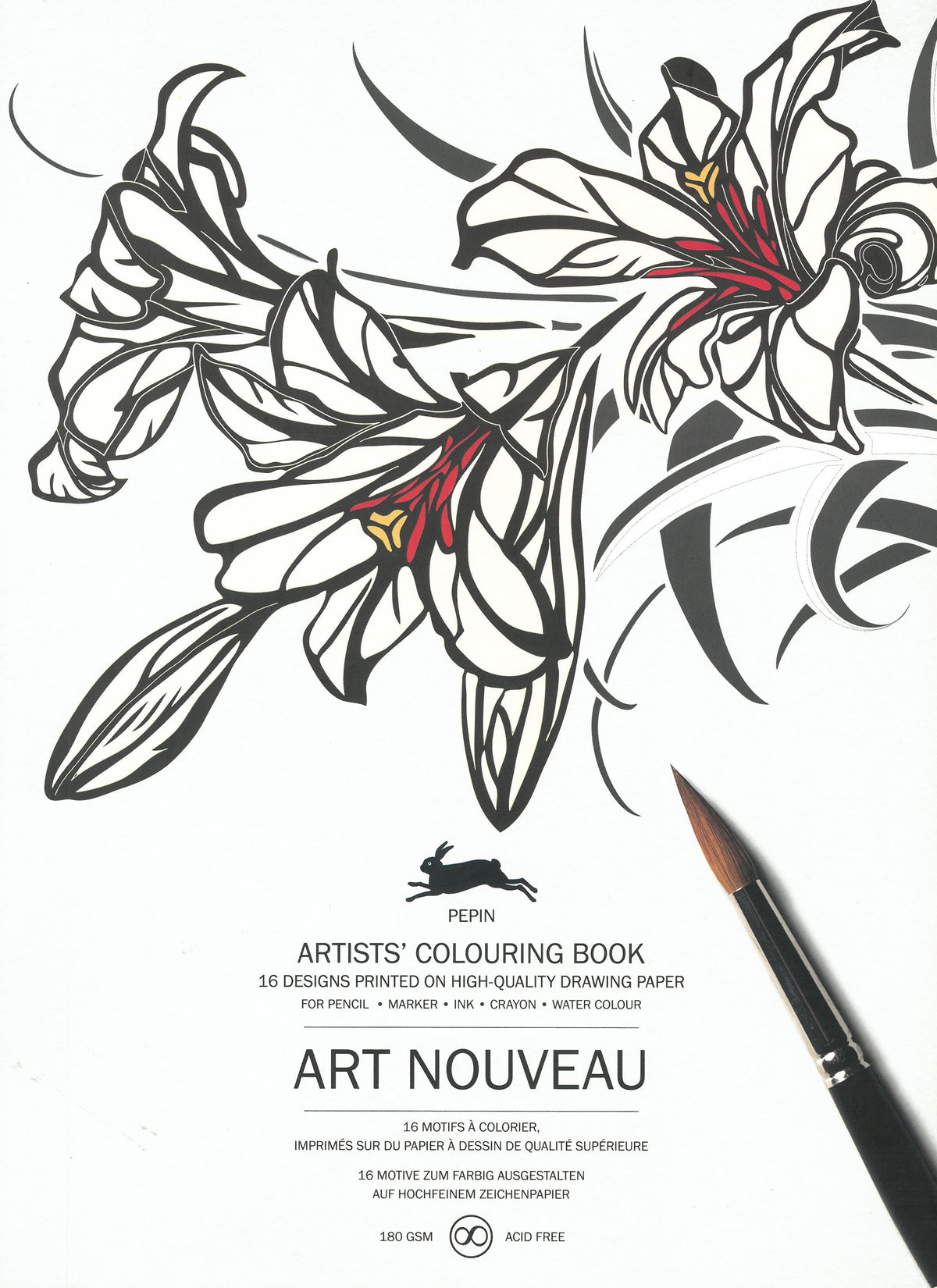 Art Nouveau: Artists Colouring Book by Pepin van Roojen
