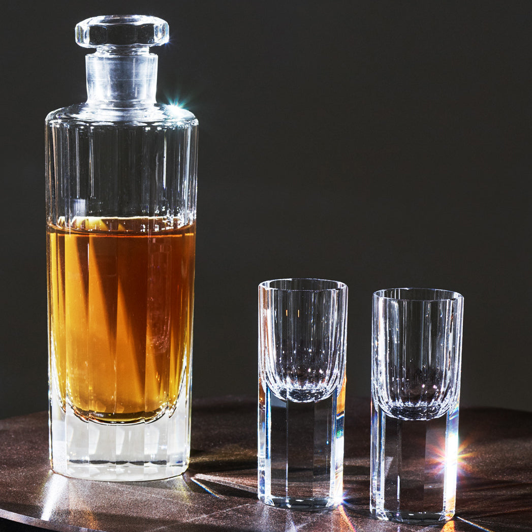 Von Wersin Crystal Decanter and Liqueur Tumbler