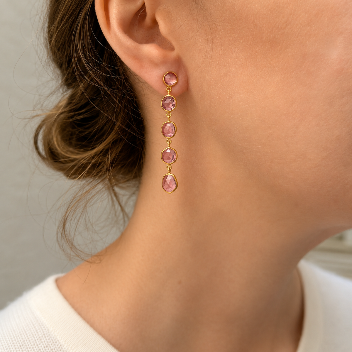 Gem Palace 5 Stones Earrings