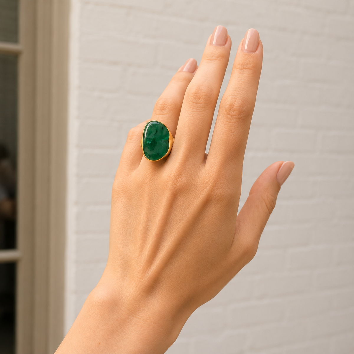 Gem Palace Emerald Nugget Ring
