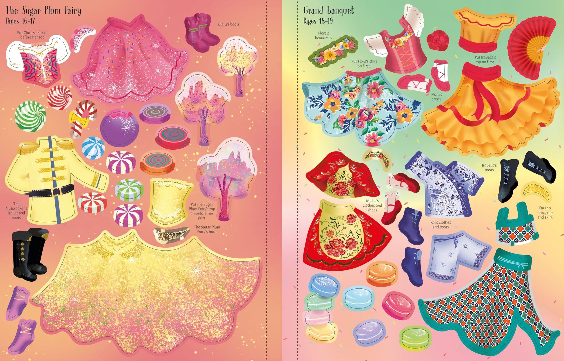 Sticker Dolly Dressing The Nutcracker By Fiona Watt and Antonia Miller Inner Page