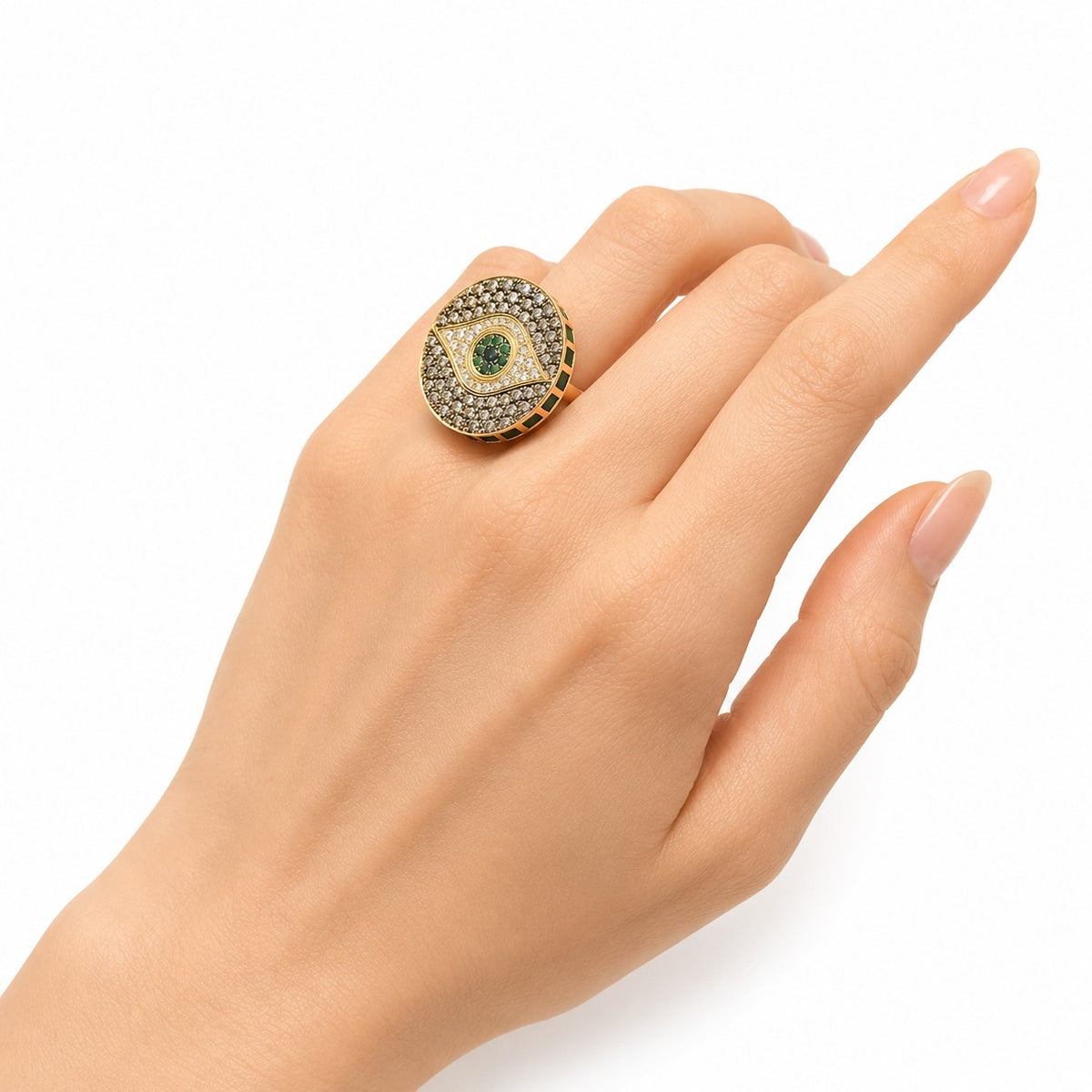 Protective Eye Statement Ring