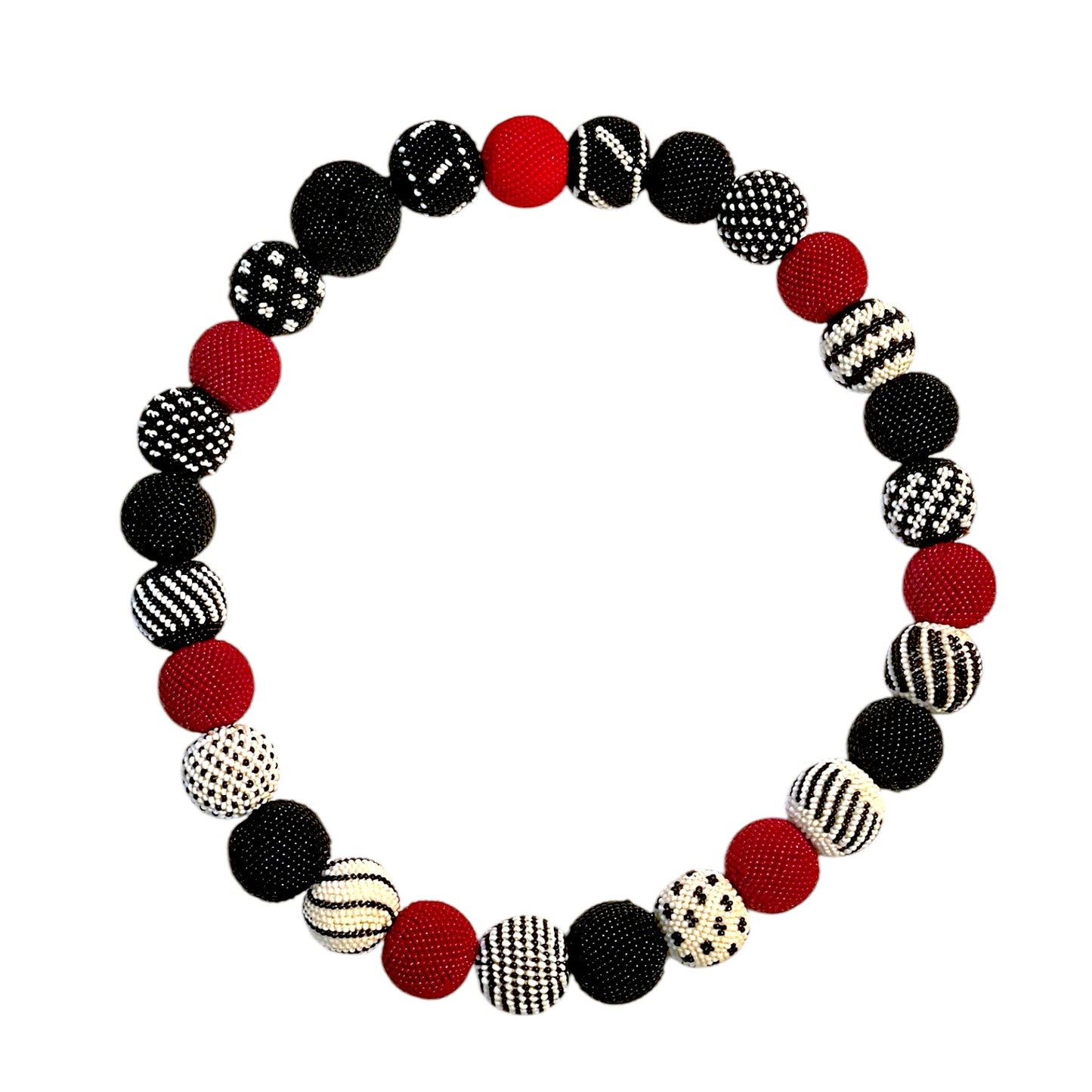 Vintage Bohemian Glass Bead Necklace