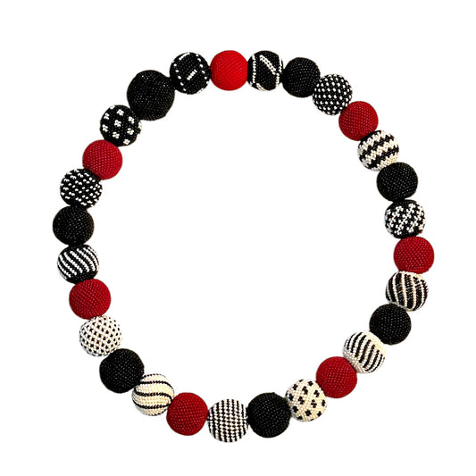 Vintage Bohemian Glass Bead Necklace