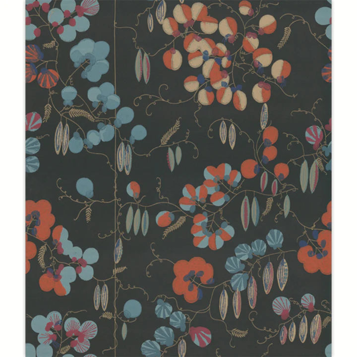 Rix Fantasy Wallpaper Broad Beans, black