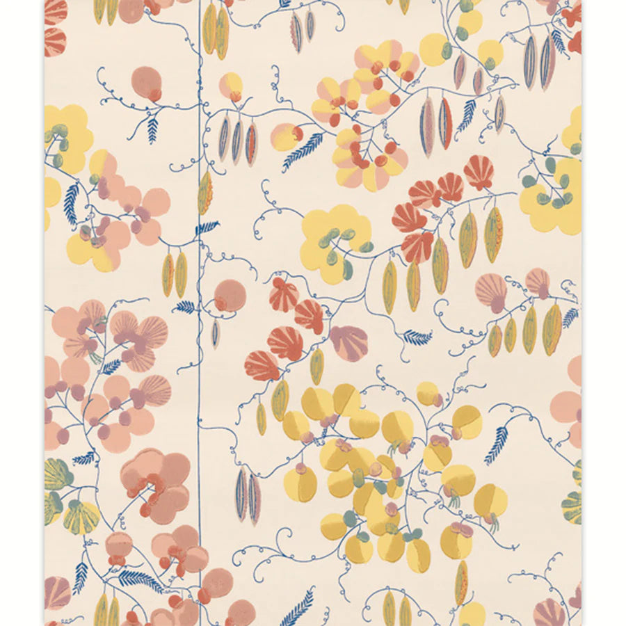 Rix Fantasy Wallpaper Broad Beans, lemon yellow