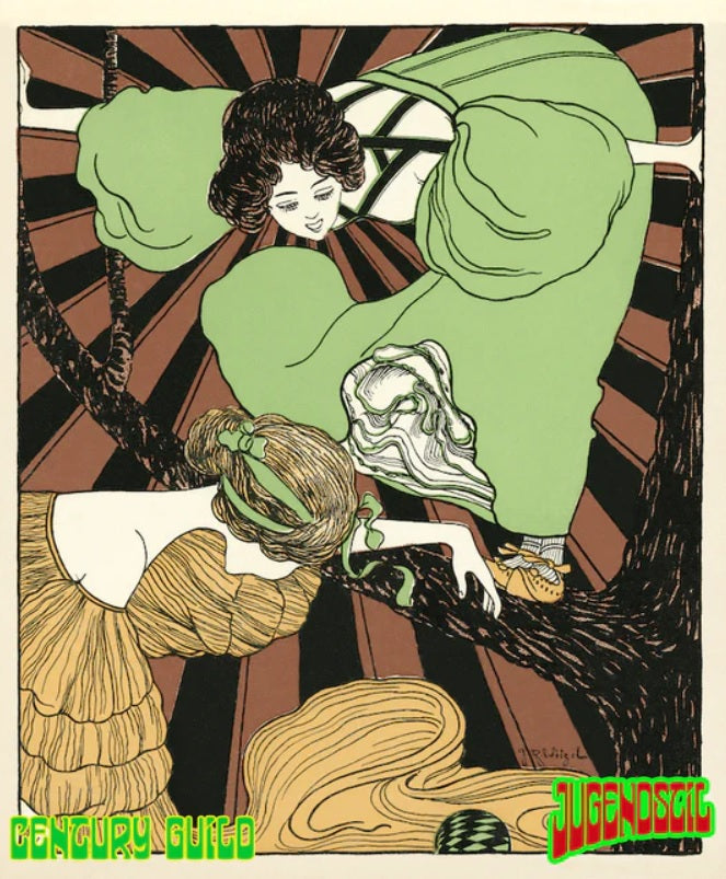 Jugendstil 1896: German Art Nouveau Illustrations Box Set by Thomas Negovan, interior illustration