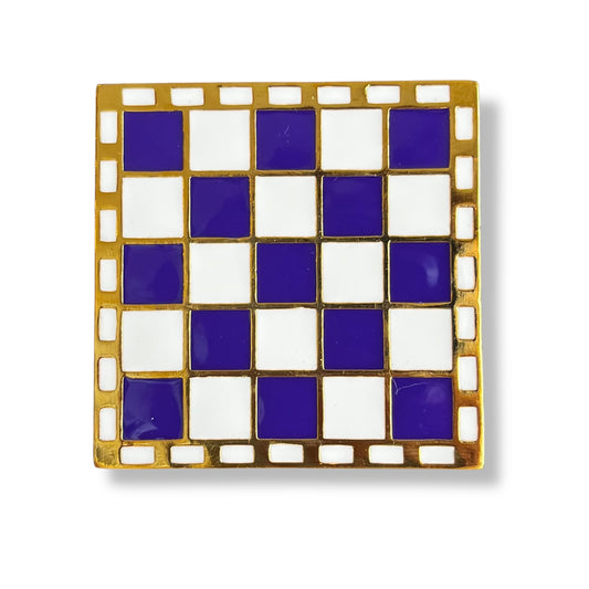 Hoffmann Check Brooch
