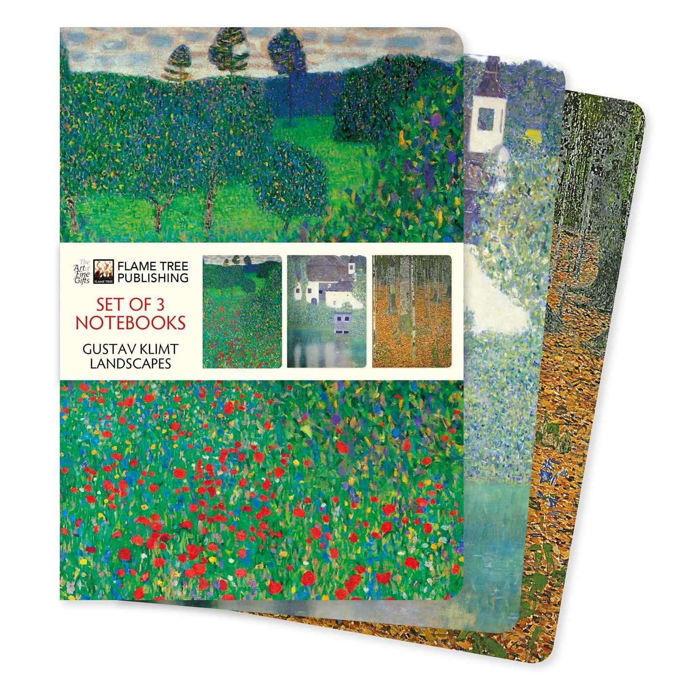 Gustav Klimt: Landscapes Set of Three, by Flame Tree Studio. 