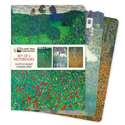 Gustav Klimt: Landscapes Set of Three, by Flame Tree Studio. 
