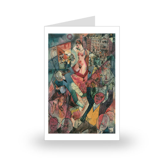 George Grosz: Panorama (Down with Liebknecht), 1919 [Large Single Card]