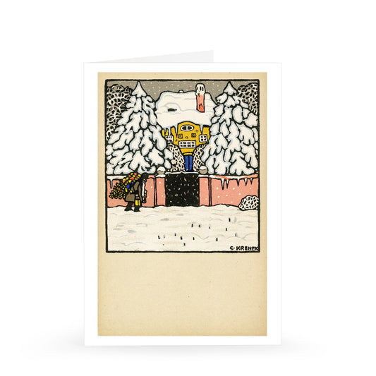 Carl Krenek: Christmas Card, 1912 [Single Card]