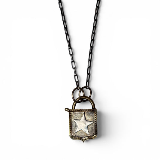 Jessica Kagan Cushman Padlock Pendant on a Chain