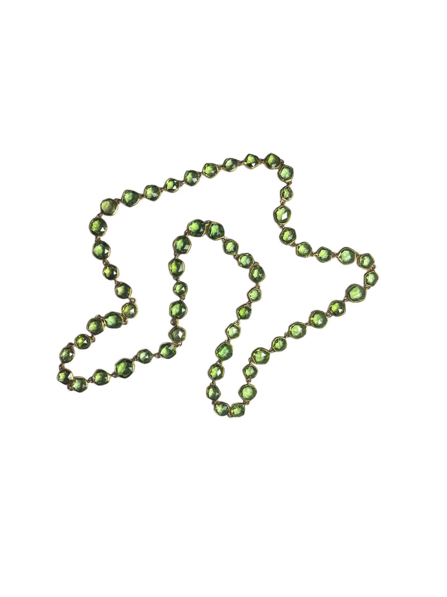 Gem Palace Peridot Link Necklace