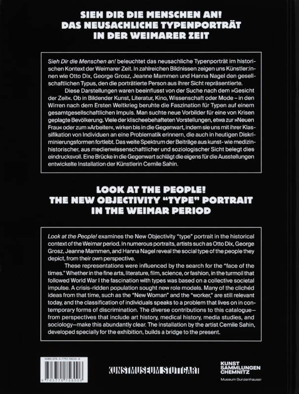 Look at the People!: The New Objectivity "Type" Portrait in the Weimar Period Back Cover