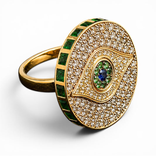 Protective Eye Statement Ring