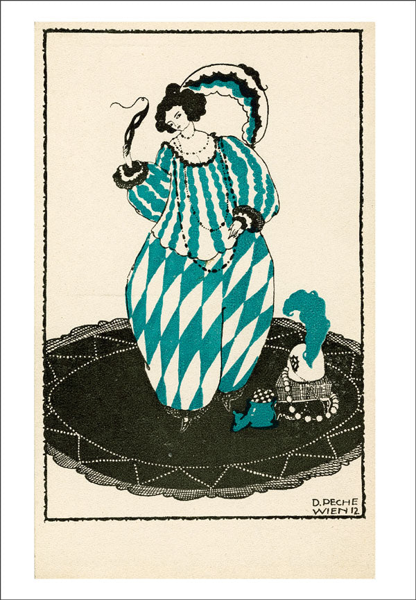 Dagobert Peche: Harlequin [Postcard]