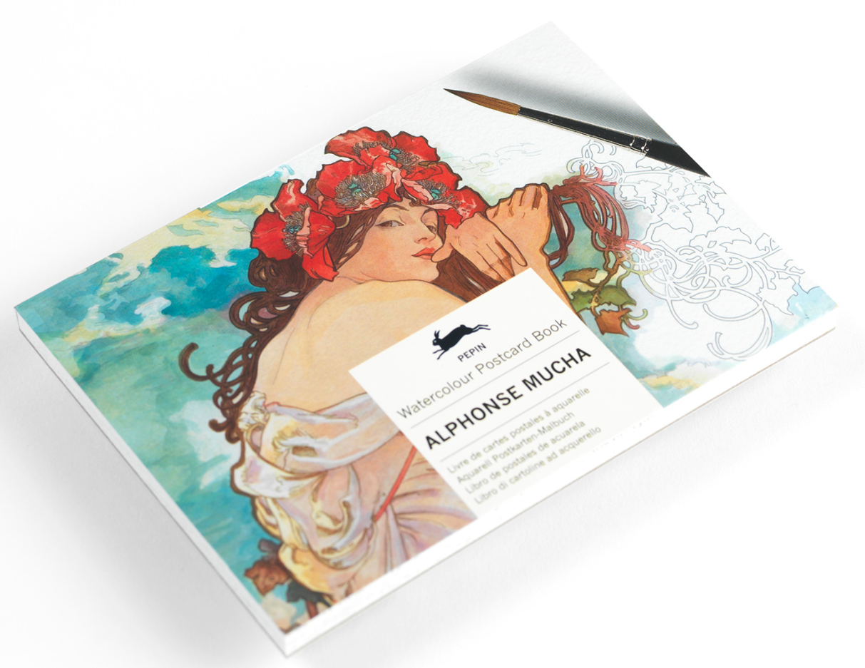 Alphonse Mucha: Watercolour Postcard Book