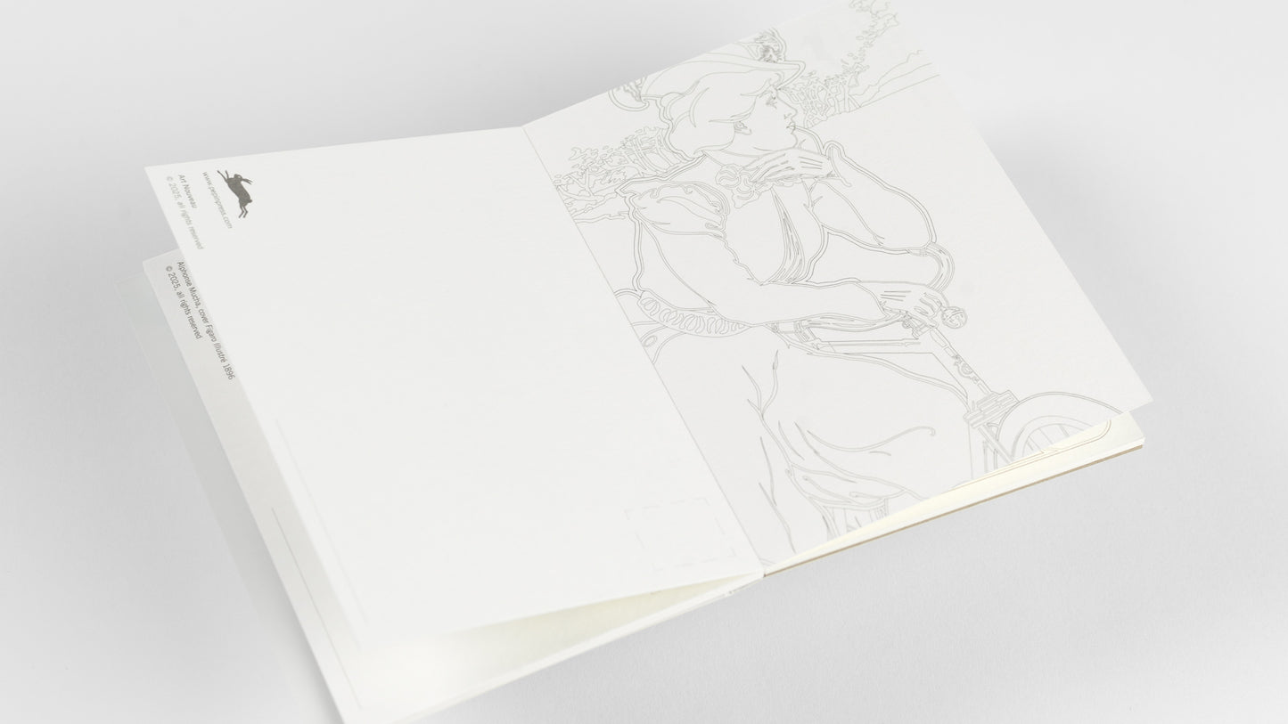 Art Nouveau: Watercolor Postcard Books by Pepin Inner Page