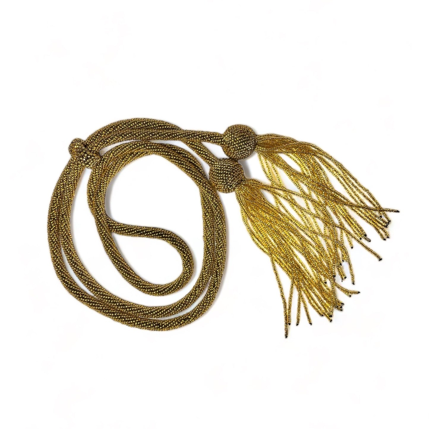 Bohemian Glass Bead Lariat Necklace