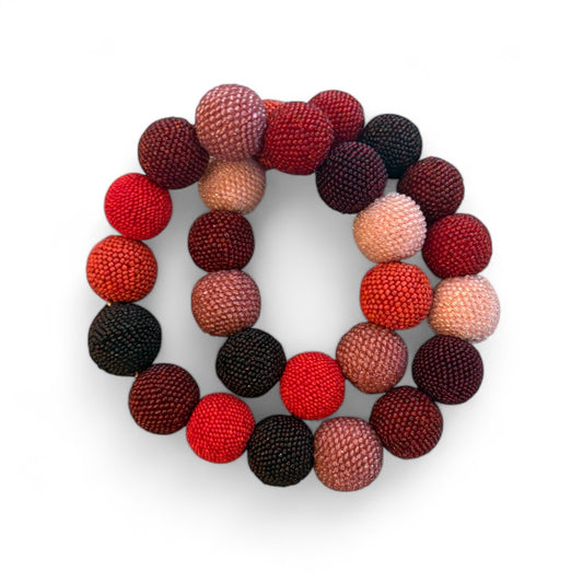 Vintage Bohemian Glass Bead Necklace