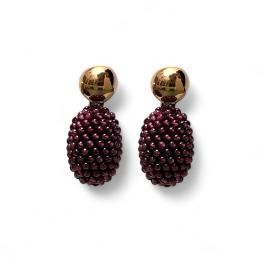 A. E. Köchert Garnet Olive Earrings