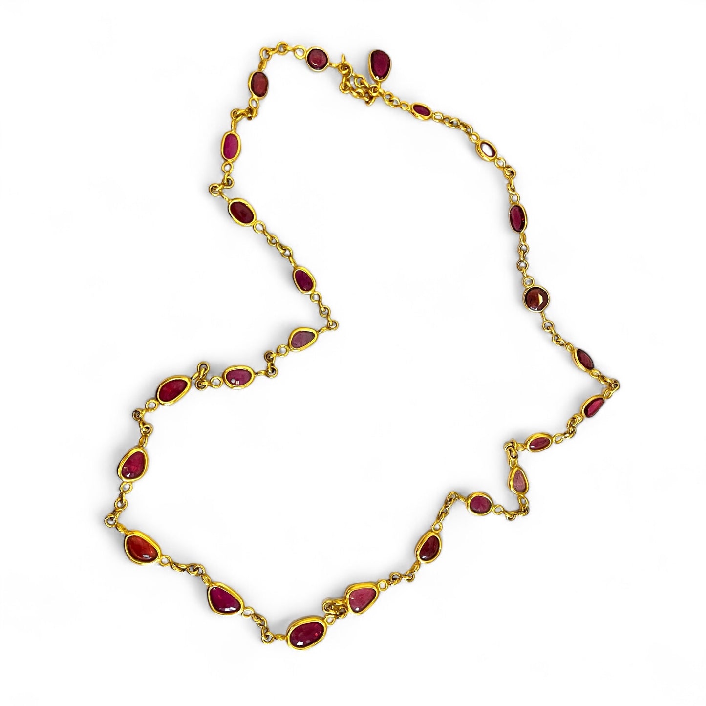 Gem Palace Rubellite Link Necklace
