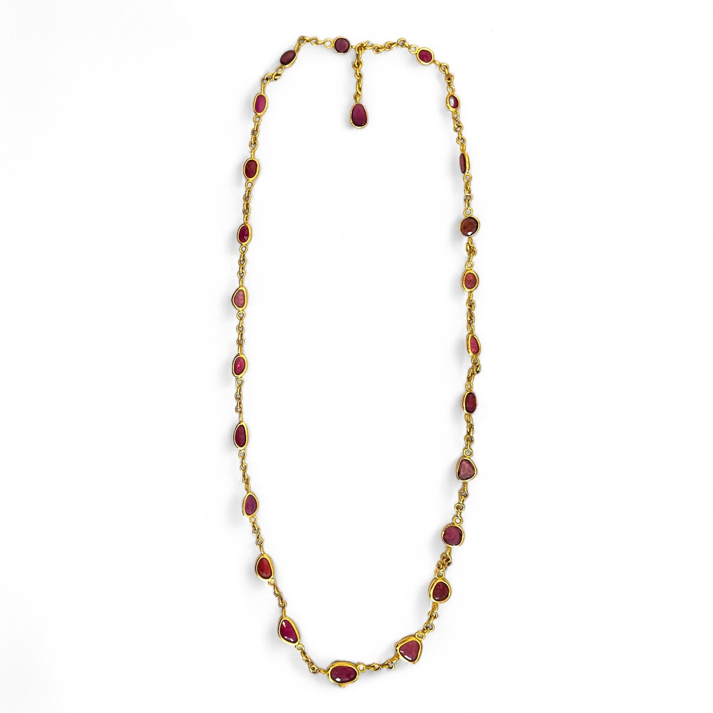 Gem Palace Rubellite Link Necklace