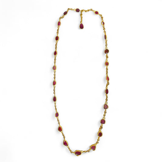 Gem Palace Rubellite Link Necklace
