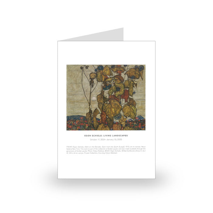 Egon Schiele: Living Landscapes: Exhibition Notecard [Large Single Card]