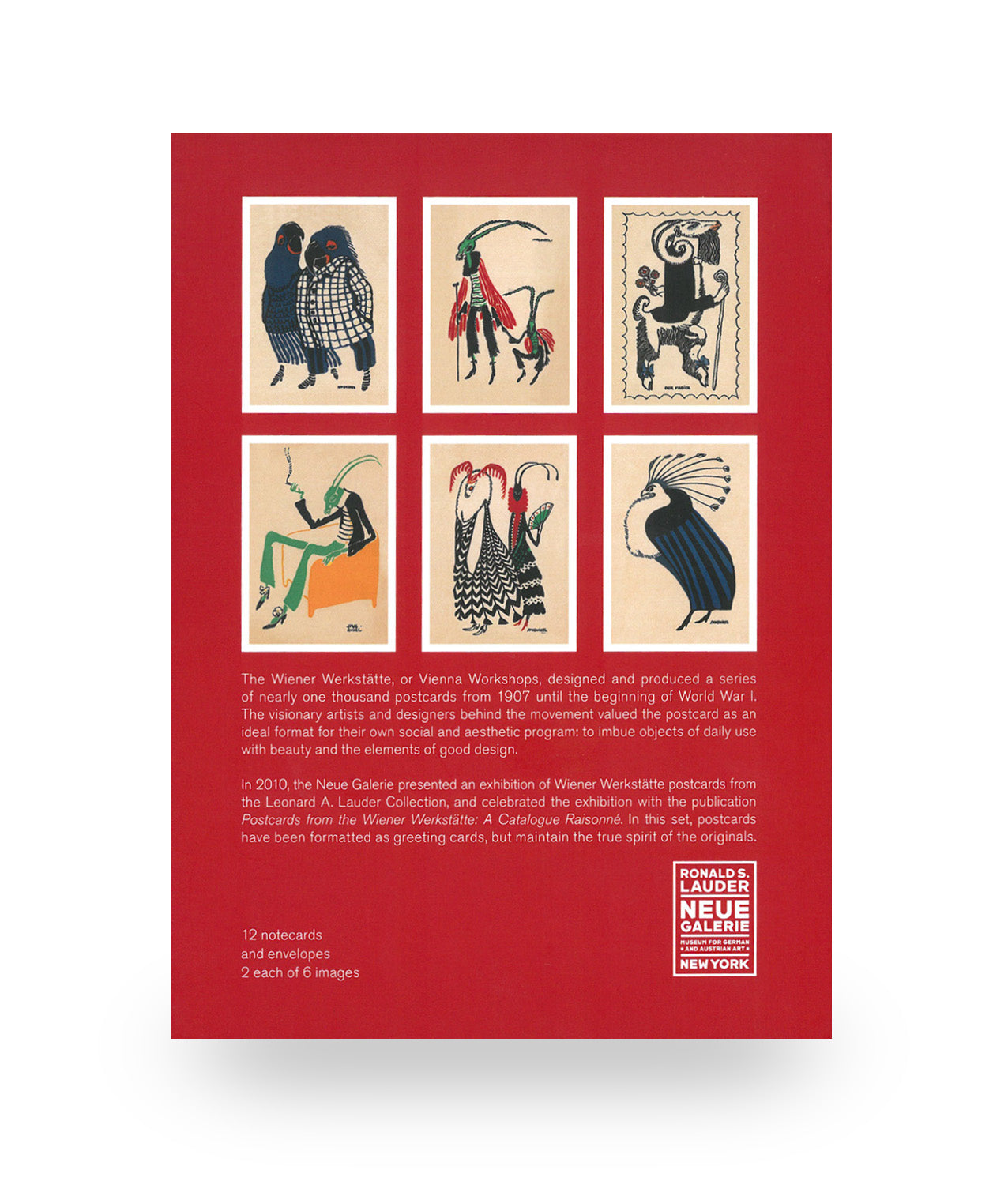 Wiener Werkstätte Creatures Notecard Set