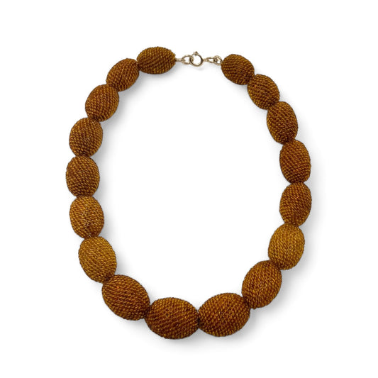 Vintage Bohemian Glass Bead Necklace