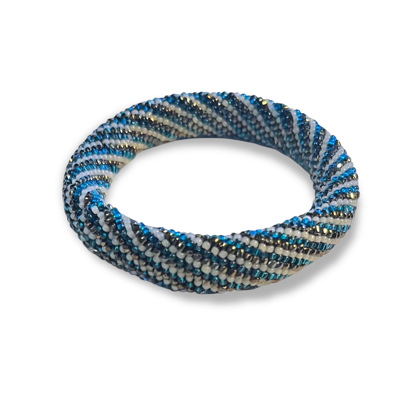 Vintage Bohemian Glass Bead Bracelet