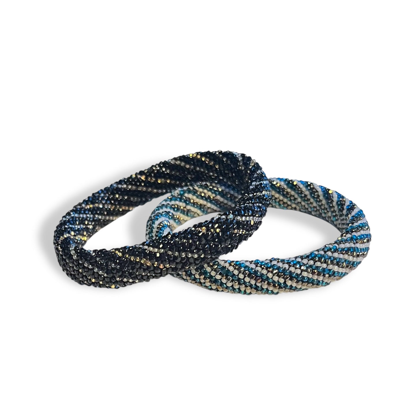Vintage Bohemian Glass Bead Bracelet