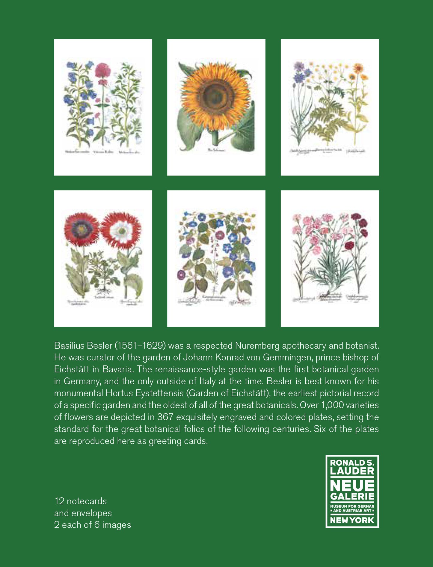 Besler Botanicals Notecard Set