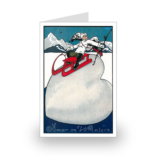 Gabriele Möschl-Lagus: Amor im Winter, 1911 [Large Single Card]