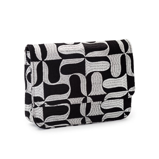 Vienna 1900 Evening Clutch -Silver / Black