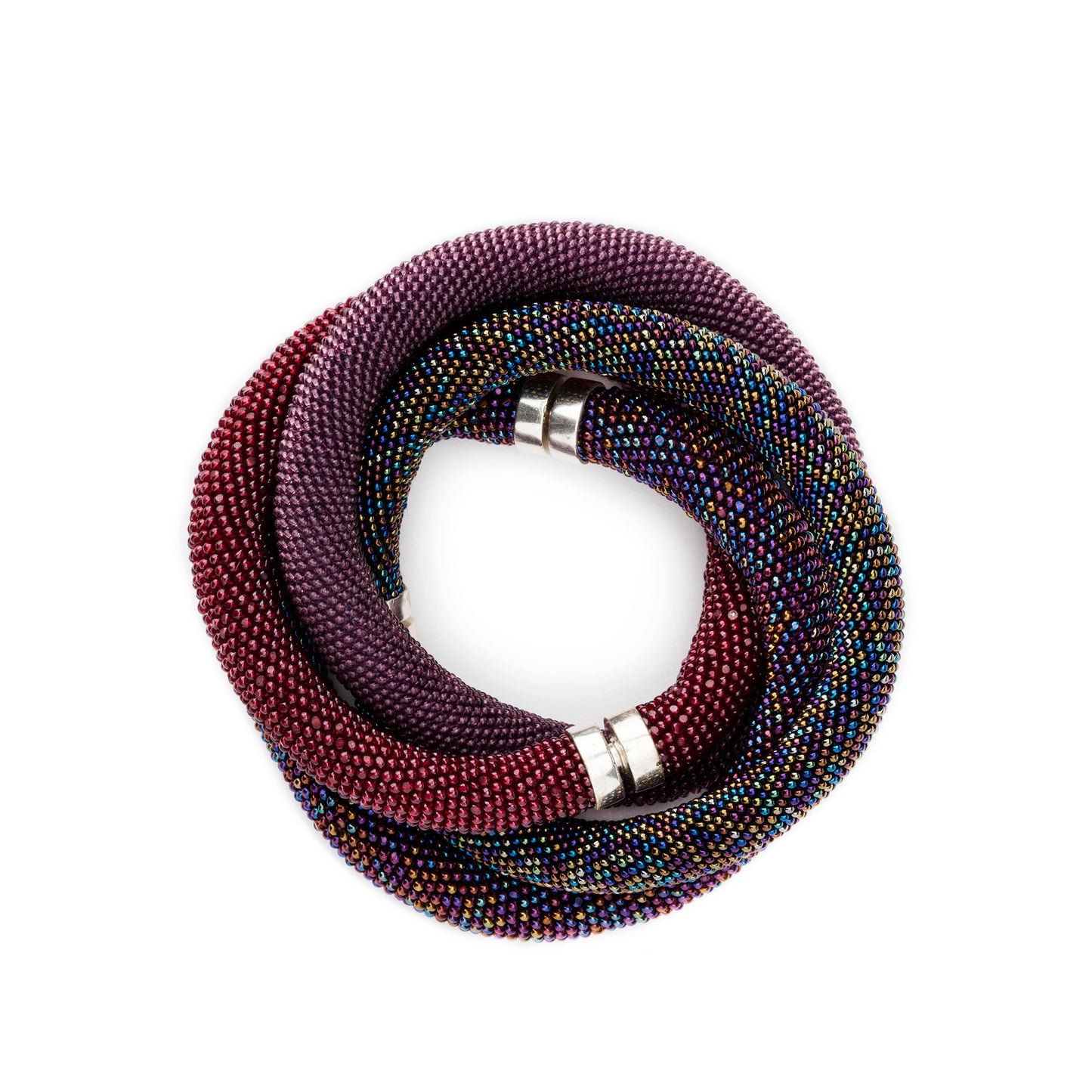 Vintage Bohemian Glass Bead Bracelets