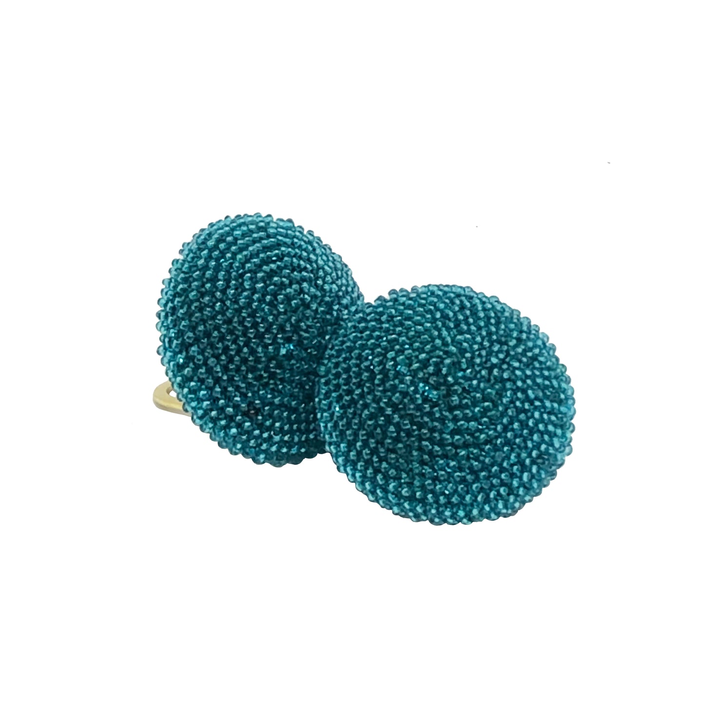 Vintage Bohemian Glass Bead Clip Earrings