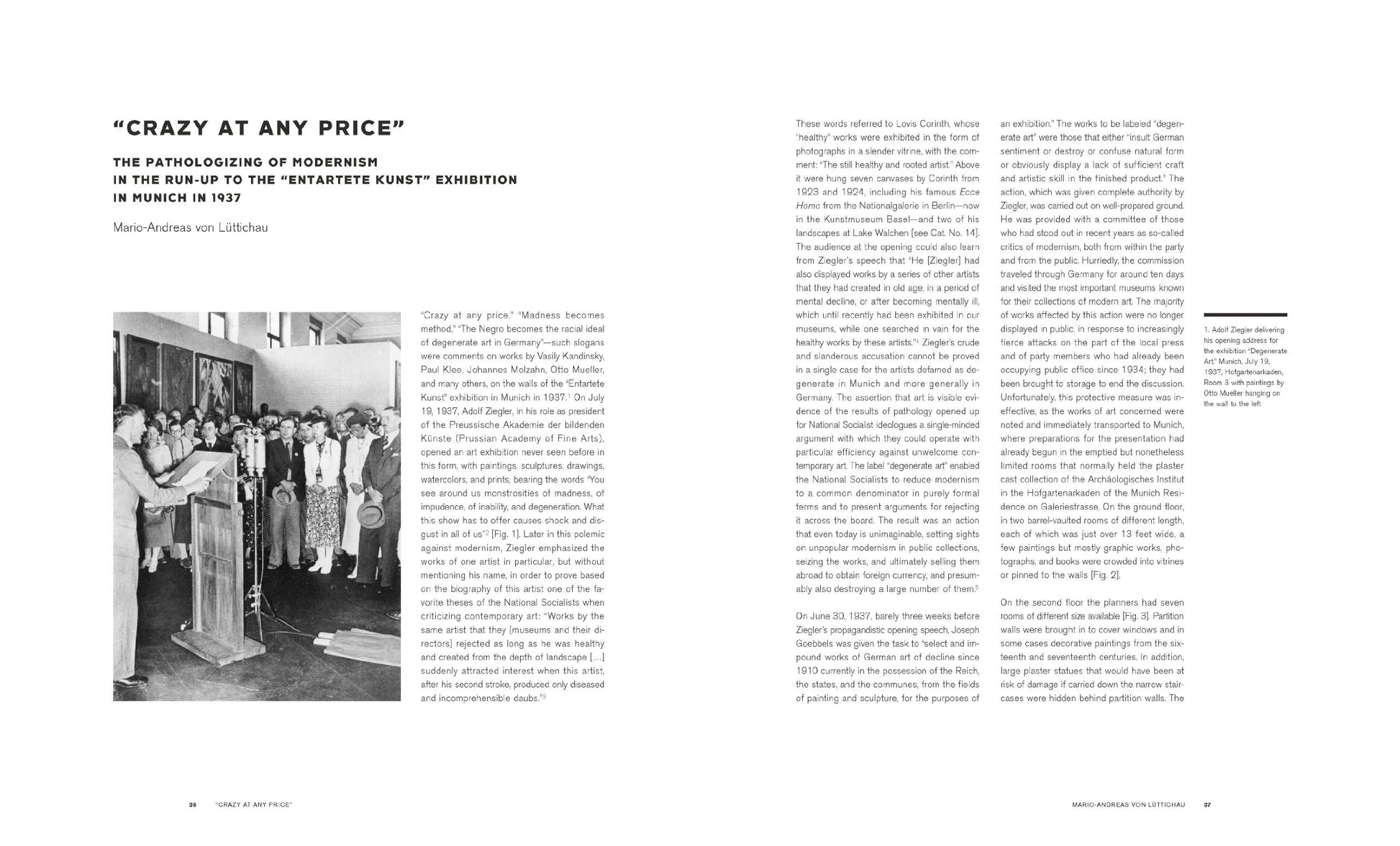 Degenerate Art: The Attack on Modern Art in Nazi Germany 1937, edited by Olaf Peters