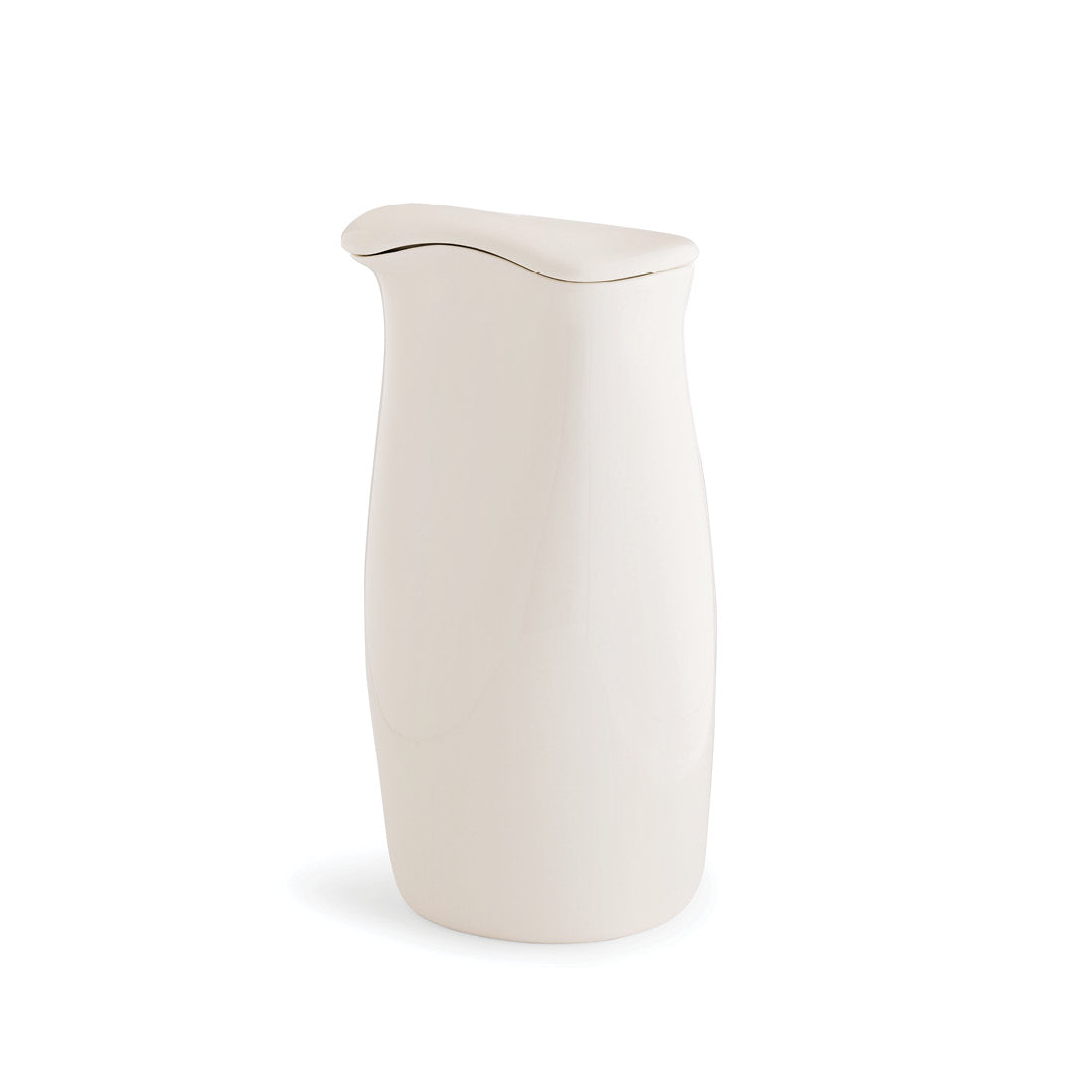 White Porcelain Lidded Icebox Pitcher